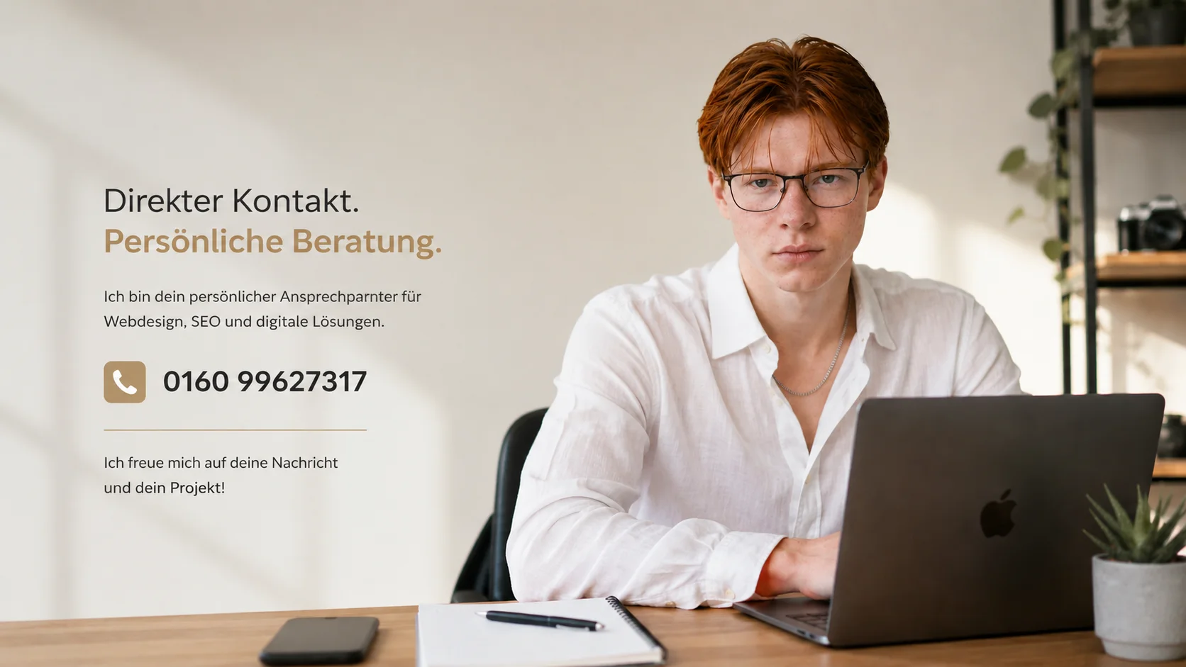 Gustav Burmeister als persönlicher Ansprechpartner für Webdesign in Leipzig