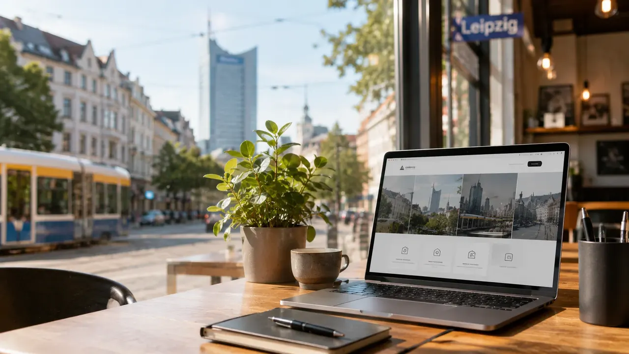 Einladender Leipziger Gastronomiebetrieb als Motiv für professionelles Restaurant-Webdesign